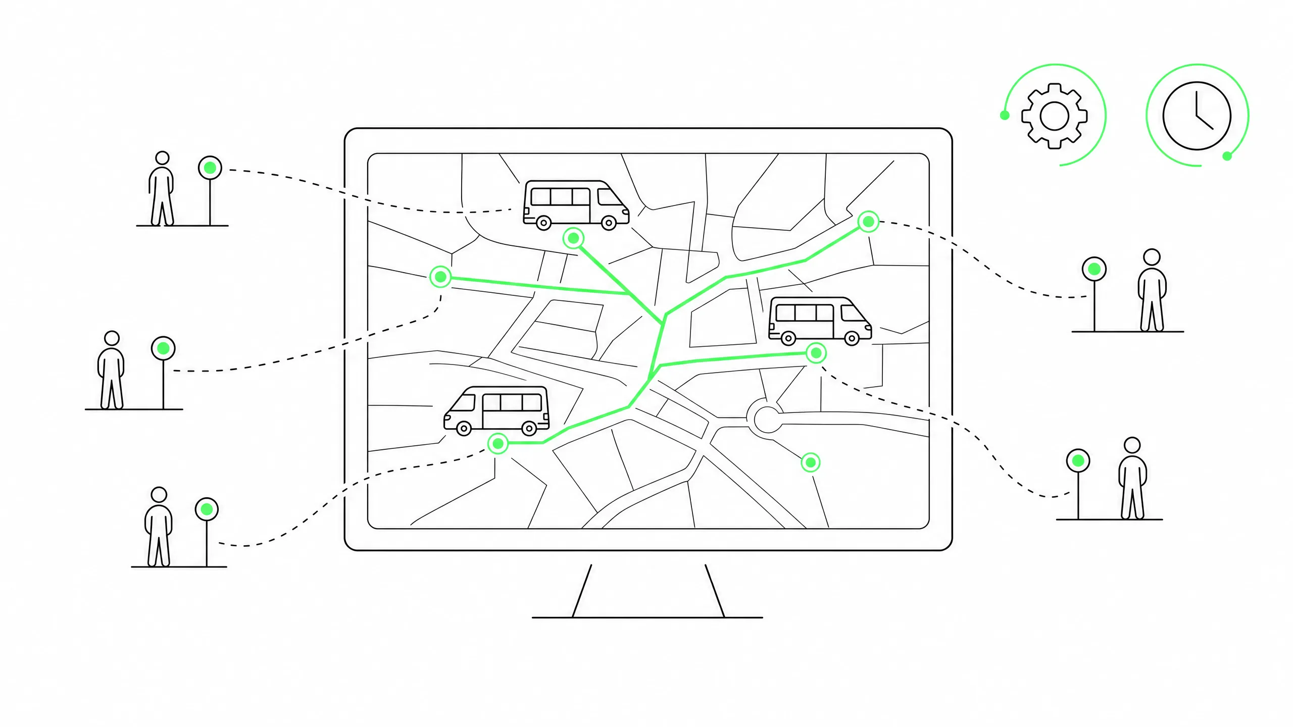 Dispositionssoftware für Bedarfsverkehr – Automatische Echtzeit-Disposition